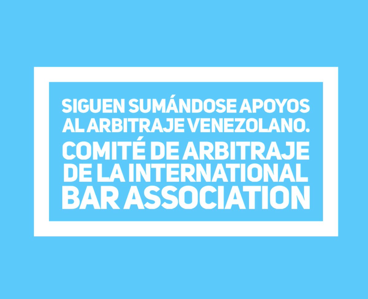 AvArbitraje's tweet photo. Lea el pronunciamiento del Comité de Arbitraje de la International Bar Association en apoyo al arbitraje en Venezuela https://t.co/FmHUVD1YKy https://t.co/WdPVBPaq0q