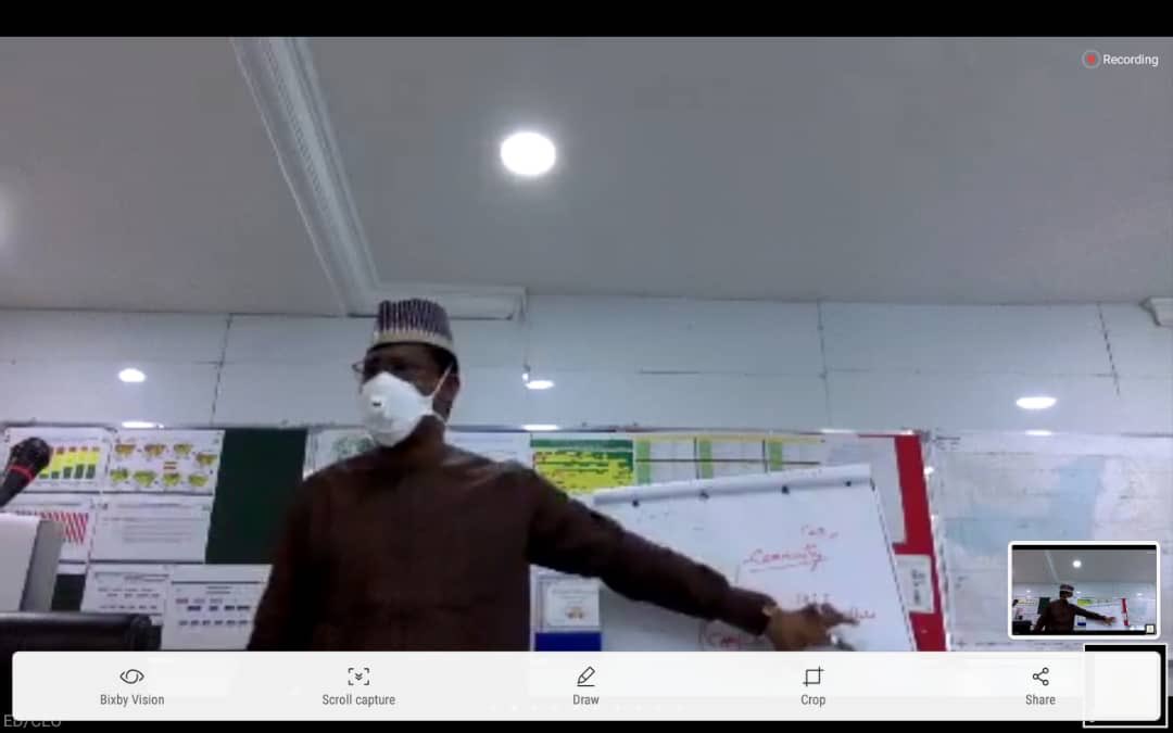 NphcdaNG's tweet photo. When Covid-19 turns Executive Director to a lecturer 😁 https://t.co/9jVWQlkoLs