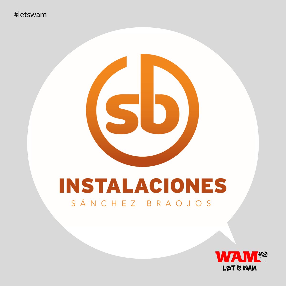 wamads's tweet photo. Estamos muy contentos de poder compartir con vosotros el nuevo logo que hemos hecho para Sanchez Braojos, líderes en mantenimiento. ¿Somos nosotros o se está caldeando el ambiente?

#WAMads #letsWAM #WAM https://t.co/IZKd6MOOnd