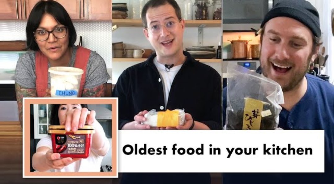 pod_appetit's tweet photo. Love this premise lol. The chefs show us the OLDEST foods in their kitchens. Tell us your old food horror stories pls.
#BonAppetit #PodAppetit #BATK
https://t.co/PnHJ13TFSw https://t.co/JXrbj3Eqrz