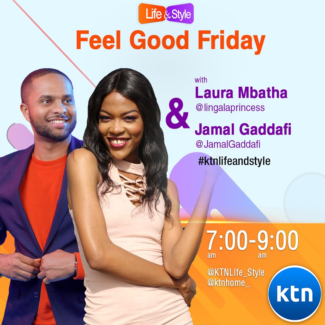 Romanticodembow's tweet photo. The certified Friday Morning Entertainers in Town

#Ktnlifeandstyle
#FeelGoodFriday

Friday 7am-9am

@JamalGaddafi @lingalaprincess @matarainnocent @ktnhome_ https://t.co/FxLyG2Qtjd