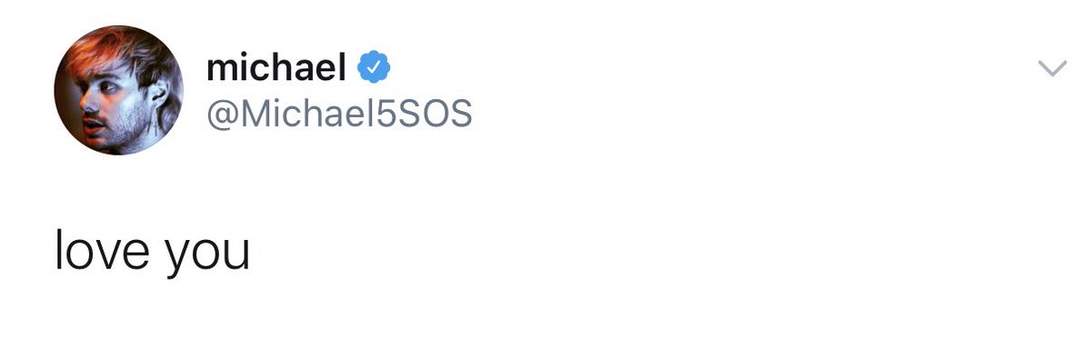 michael& #39;s always available here, always responding & following fans, he never forgets us.