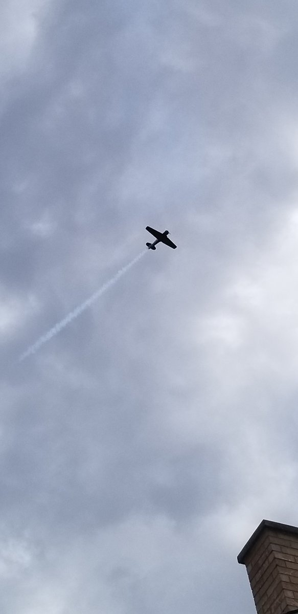 SchlegelVillage's tweet photo. @SandraValeriot1 @WaterlooWarbird Our team at The Village of Riverside Glen captured the moment that the @WaterlooWarbird flew over #Guelph for you Sandra. https://t.co/3gO2Y1174S