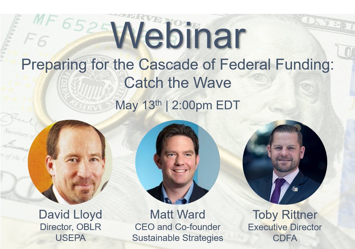 LandRecycling's tweet photo. TOMORROW! Don't miss "Preparing for the Cascade of #FederalFunding." This #webinar spotlights federal grants, loans &amp; technical assistance to support #brownfield #redevelopment in the age of #COVID19. Register now! https://t.co/H0j5BX4jsB https://t.co/aXfO9xL764