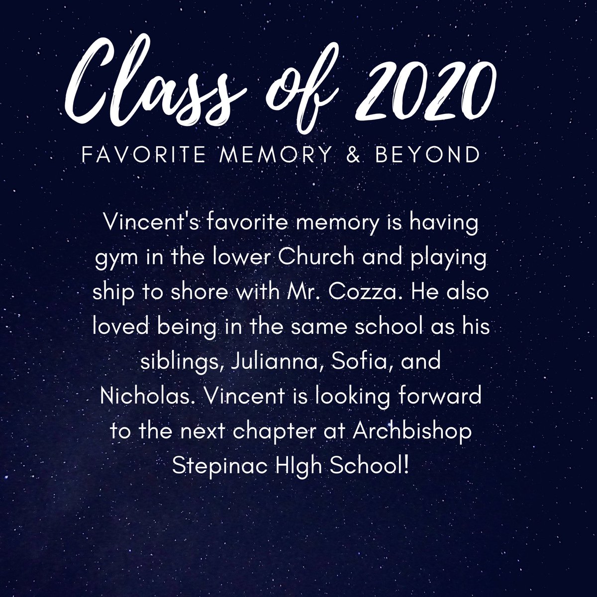 mrsdangelo_ICS's tweet image. Today’s spotlight-Vincent Gallegra! Vincent is a member of the famous Gallegra Gang! He is a dedicated altar server &amp;amp; will be missed at mass. Congrats on all of your achievements, Vincent! Your ICS family (&amp;amp; Nonna!) are proud of you! #GreatGrad🎓 #IncredibleCatholicStudent