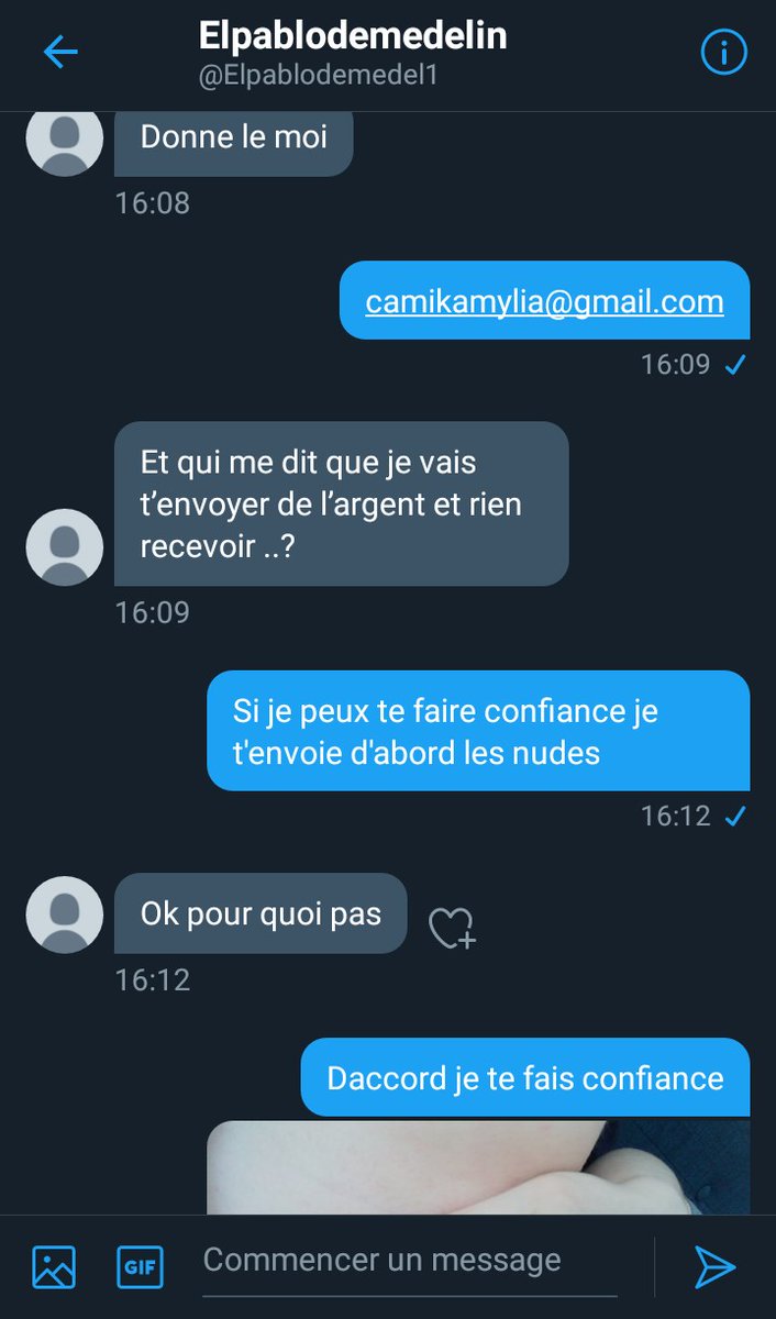 Kamyliia's tweet photo. Ya plus de nude gratuite pour les nouveau follow, ya pas d'avant gout, tu veux des nudes tu paye, je me suis faite arnaquer 😊
Tout ceux qui grattent en DM je vous bloque
Bisous https://t.co/FHOugXsQRw