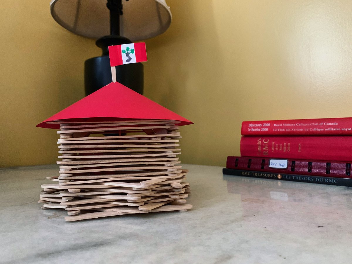 mirandadiane5's tweet photo. Somedays you write policies, other days you build a Martello tower out of popsicle sticks. It’s all a balance #imnotanengineer #itsstillstanding https://t.co/PIcikTK4FB