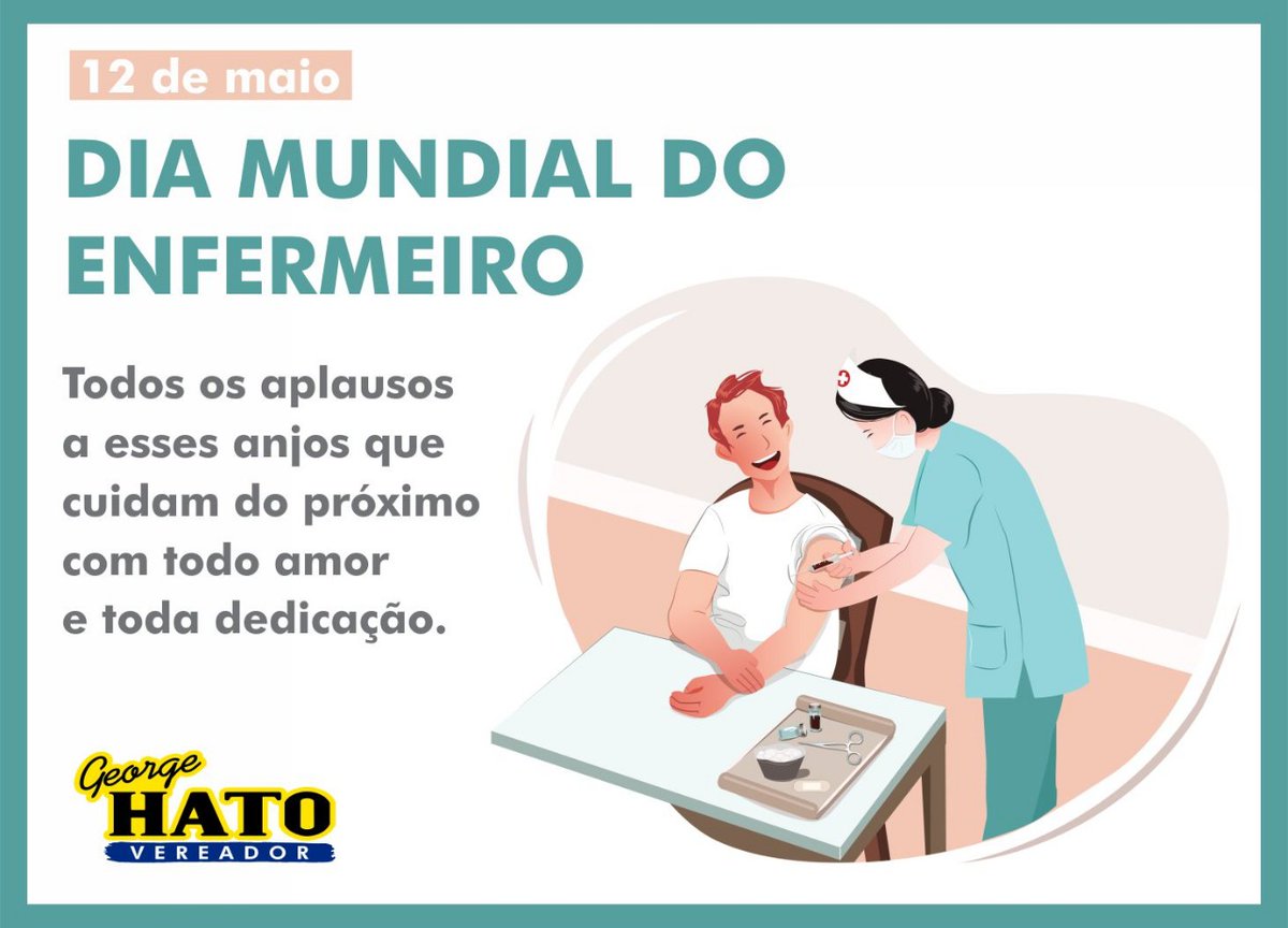 George Hato (@hatogeorge) on Twitter photo Sou médico e já trabalhei com muitos desses profissionais. Todo meu respeito à vocês que tem como missão de vida, salvar vidas. Mais do nunca parabéns pelo seu dia! 
#DiaMundialDoEnfermeiro 
#profissionaisdasaude Sou médico e já trabalhei com muitos desses profissionais. Todo meu respeito à vocês que tem como missão de vida, salvar vidas. Mais do nunca parabéns pelo seu dia! 
#DiaMundialDoEnfermeiro 
#profissionaisdasaude