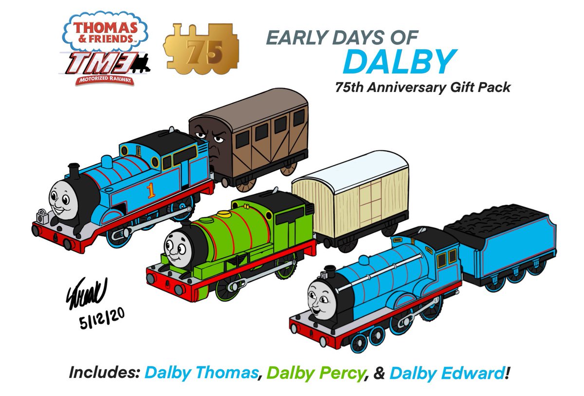 three railway engines