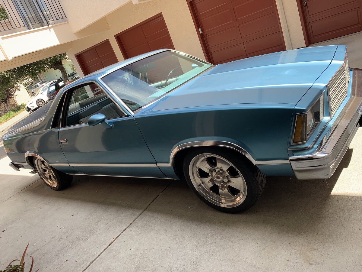 dabella41510's tweet photo. Got a new lady in my life. Twitter, meet “Bella” aka Bella Blue. She’s a 1979 @GMC Caballero. I’ve wanted an El Camino forever and now I’m happy I found my girl! #GMC #ChevyMan #OldSchoolRides https://t.co/4UbrcjPK3w