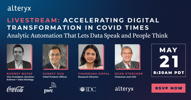 casco_giu's tweet photo. Explore the new platform that lets data speak and people think. Join our livestream event and learn from industry leaders on how Analytic Process Automation can accelerate #digitaltranformation across your organization. #AlteryxLive #TogetherWeSolve https://t.co/fM0mwpj3A1 https://t.co/vKDba7RnjR