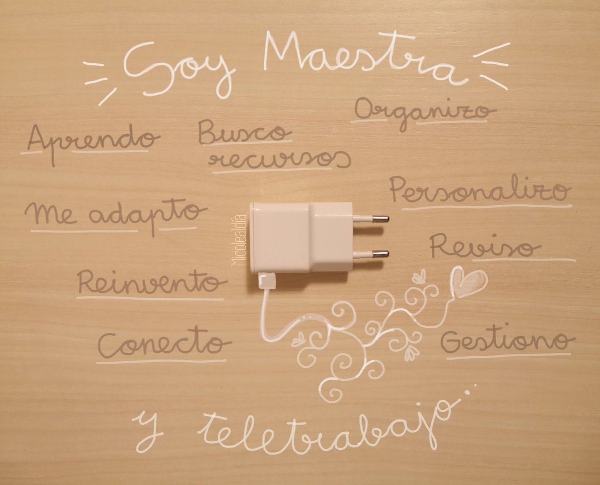 Micolealdia's tweet photo. Soy Maestra y teletrabajo. https://t.co/03ffoZNYwv