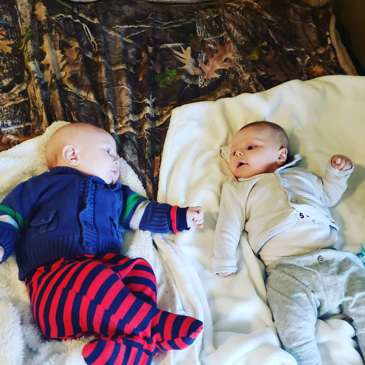 AlguireCrystal's tweet photo. Dante got to meet his cousin on the weekend! Baba was so happy to see all her grand babies again! https://t.co/G5wL2sZYew