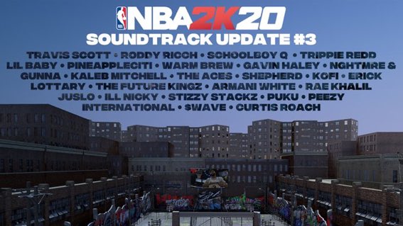 2KInsiderr's tweet photo. There will be a new music update today in #NBA2K20 https://t.co/iRpXYiuBSV