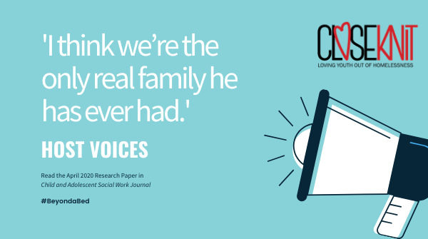 closeknitlove's tweet photo. Hosting a young person you already know who needs a place to stay due to family conflict can be life-changing. Read the research to see what hosts have to say: https://t.co/2yv5K2kUnT #YouthHomeslessness #BeyondaBed https://t.co/U5MNknIuA0