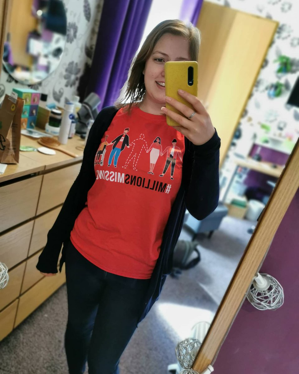 Beadsandme's tweet photo. Today's #goblue4me is accompanied by the 2020 #millionsmissing t-shirt and my blue ear cuff 😍 #millionsmissing #millionsmissinguk #meawareness #meawarenessmonth #meawarenessweek #MEAwarenessDay #mecfs #pwME #goblue4me #goblueforme https://t.co/zvL87HNdwJ