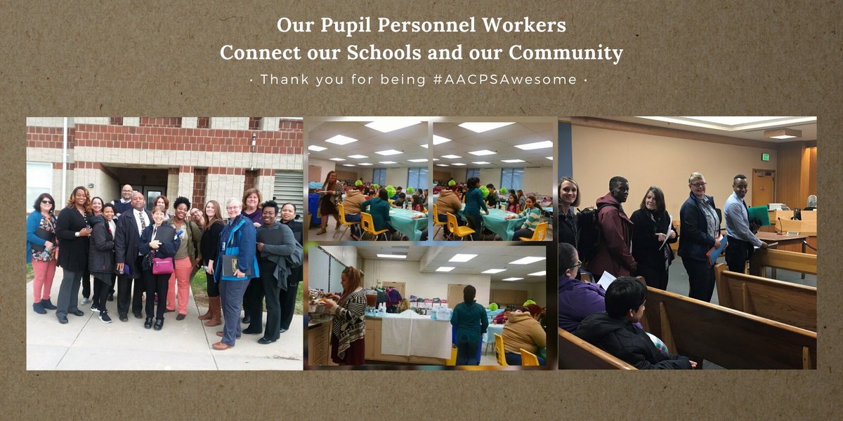 AACountySchools's tweet photo. Our Pupil Personnel Workers Connect our Schools and our Community
Thank you for being #AACPSAwesome https://t.co/U1iJtOYhpP