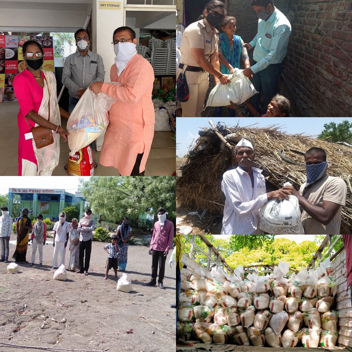 DarshakHathi's tweet photo. Our team of @iahv & @ArtofLiving volunteers distributed 120 tonnes of dry grocery in 10000 family ration kit thru @PMCPune for various containment area of the city.
#MahaNGO #istandwithhumanity https://t.co/oAgOYgwy4j