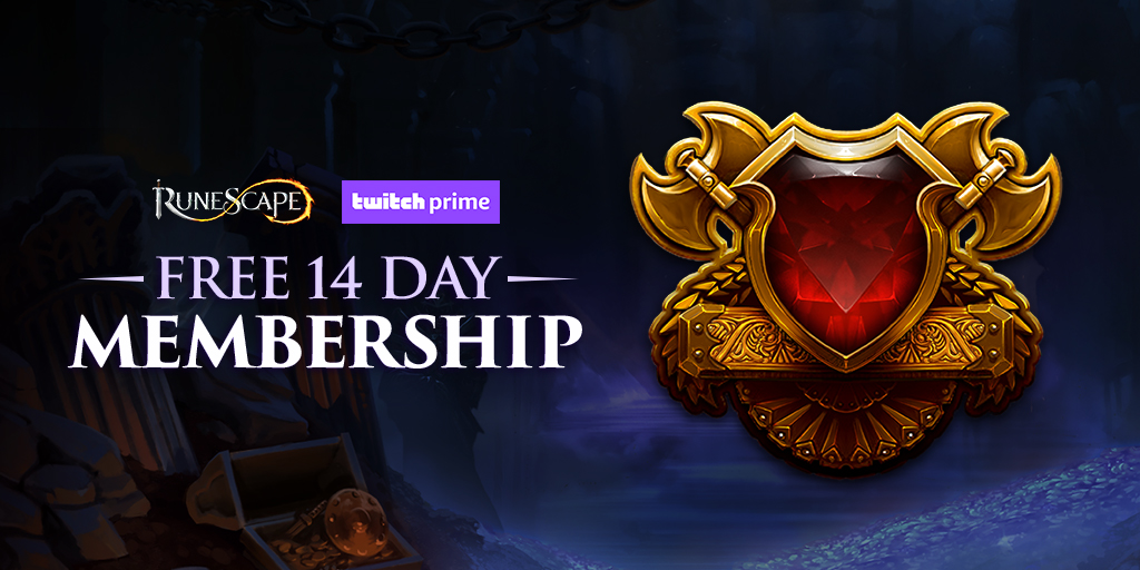 Twitch Prime members receive exclusive RuneScape Rewards and Giveaways From  Now Until February 2020