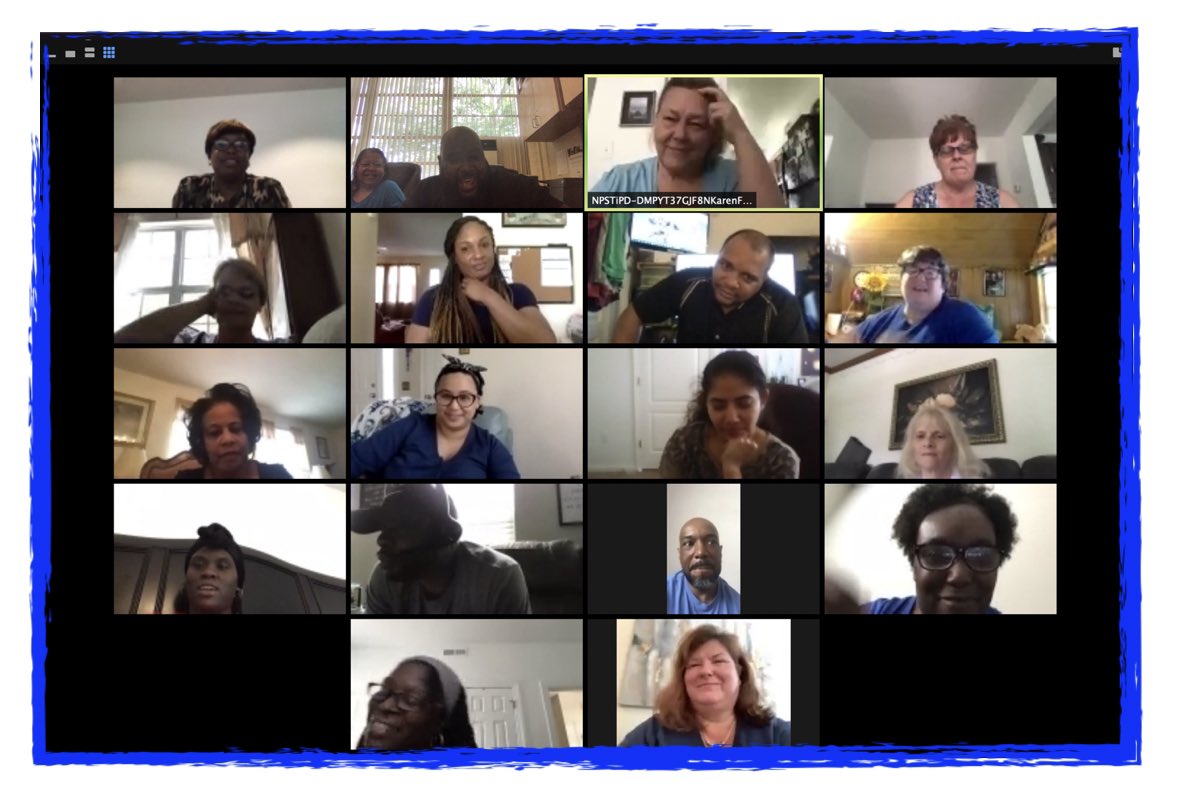 Berkley Campostella ECC Stff Appreciation Zoom Celebration... 🎶Roll Call Rap, Name that Tune, &amp; a Zoom Dance Contest 🎶kept our staff laughing and engaged! <a href="/BCECC_DAYMAC/">Teddy Bear Country</a> <a href="/DrDoreatha/">Dr. Doreatha White</a> @NPSchools <a href="/antwoin72/">Antwoin</a>