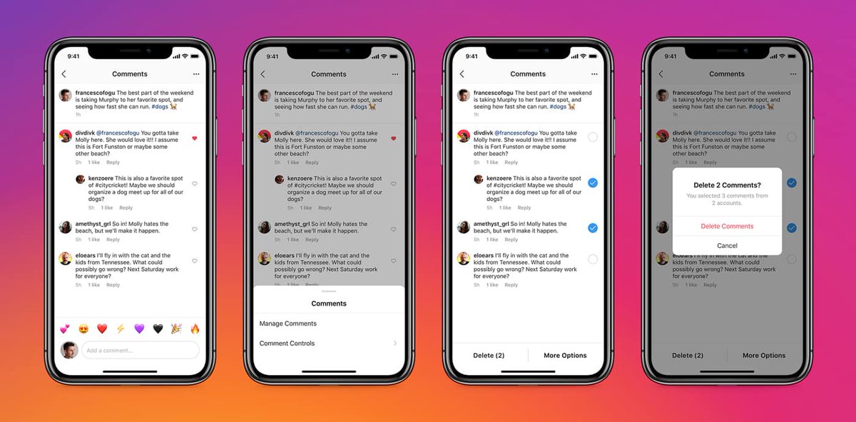 camillejourdain's tweet photo. #Instagram lance 3 nouveaux outils de lutte contre les interactions indésirables: 
- Gérer plus facilement les interactions,
- Maîtriser ses identifications et mentions,
- Faire ressortir les commentaires bienveillants,
#SocialMedia #RéseauxSociaux #CM 
https://t.co/gWS49izvsS https://t.co/oLnEW5yVE4