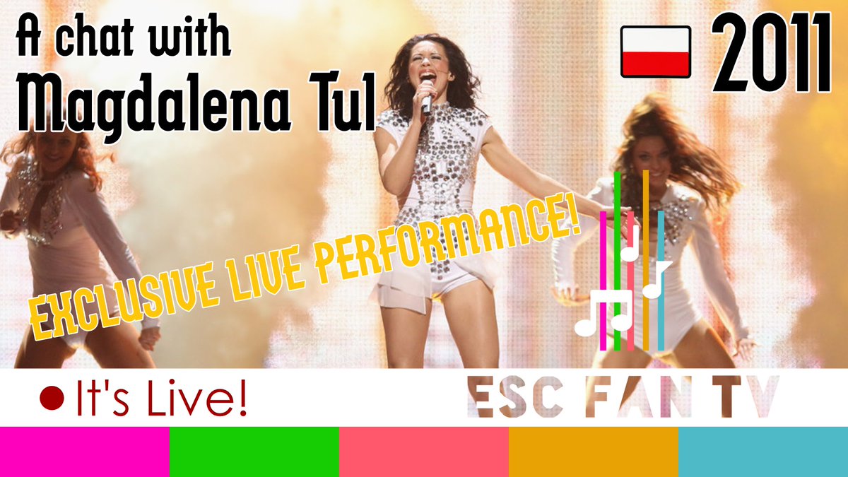 escFanTV's tweet photo. @OfcMagdalenaTul is LIVE performing #Jestem and her new single #EmptyTown at 19.30 CET at https://t.co/QCIENkpN75. Join us for a Q&A #Poland #Eurovision https://t.co/bWjJY4i88s