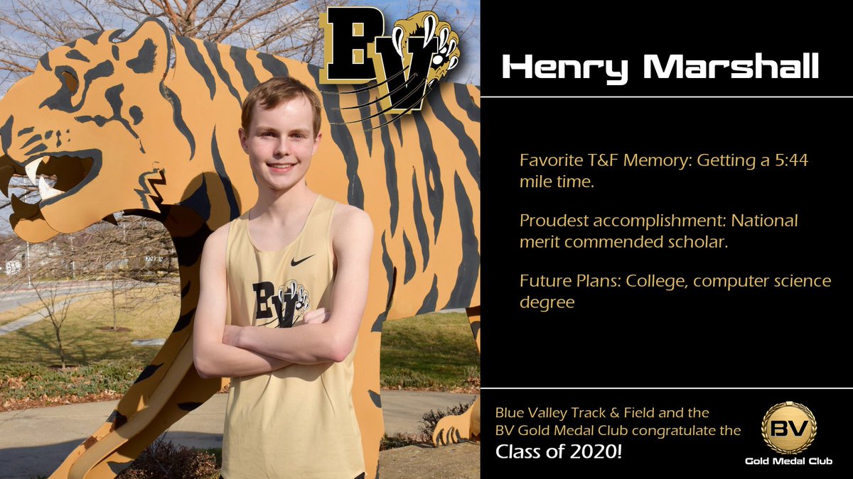 BvMedal's tweet photo. Henry Marshall #ClassOf2020

@BVHSTrack
@bvtigernews https://t.co/saBOVOc0PK