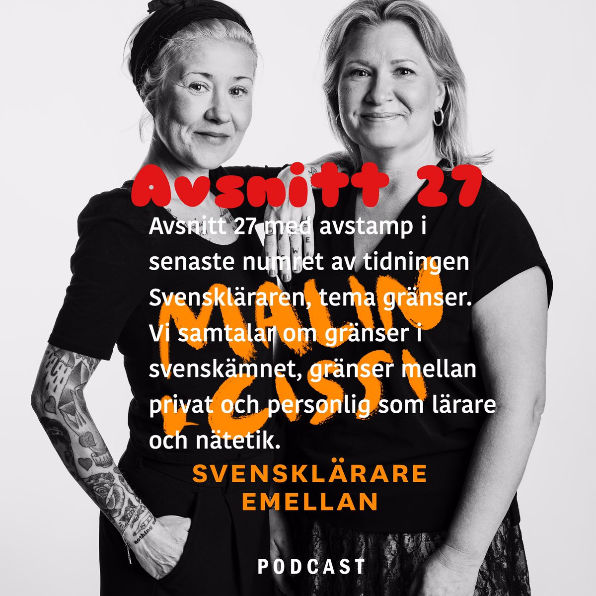 Malin &amp; Cissi med avstamp i senaste numret av tidningen Svenskläraren <a href="/Svensklararna/">Svensklärarna</a> Tema: gränser. Vi samtalar om gränser i svenskämnet, privat &amp; personlig som lärare &amp; nätetik. Lyssna mer än gärna här: soundcloud.com/cecilia-pena-4… 
En podd i samarbete med  @gothiafortbild