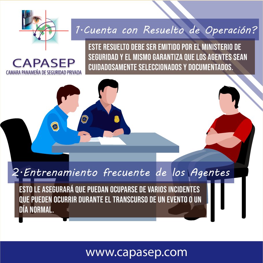 capasep_panama's tweet photo. Contratar un servicio de seguridad para tu negocio o propiedad es una de las decisiones más importantes que debes tomar. Después de todo, necesitas un socio de seguridad confiable. Sin embargo, hay una serie de factores a considerar antes de contratar a una compañía de seguridad. https://t.co/ZcAQ7fxGUN