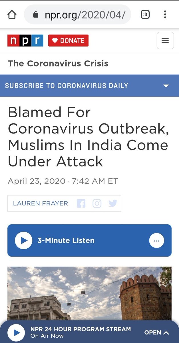 Blamed For Coronavirus Outbreak, Muslims In India Come Under Attack -npr. orgIndia's Muslims feel targeted by rumors they're spreading Covid-19 - CNN