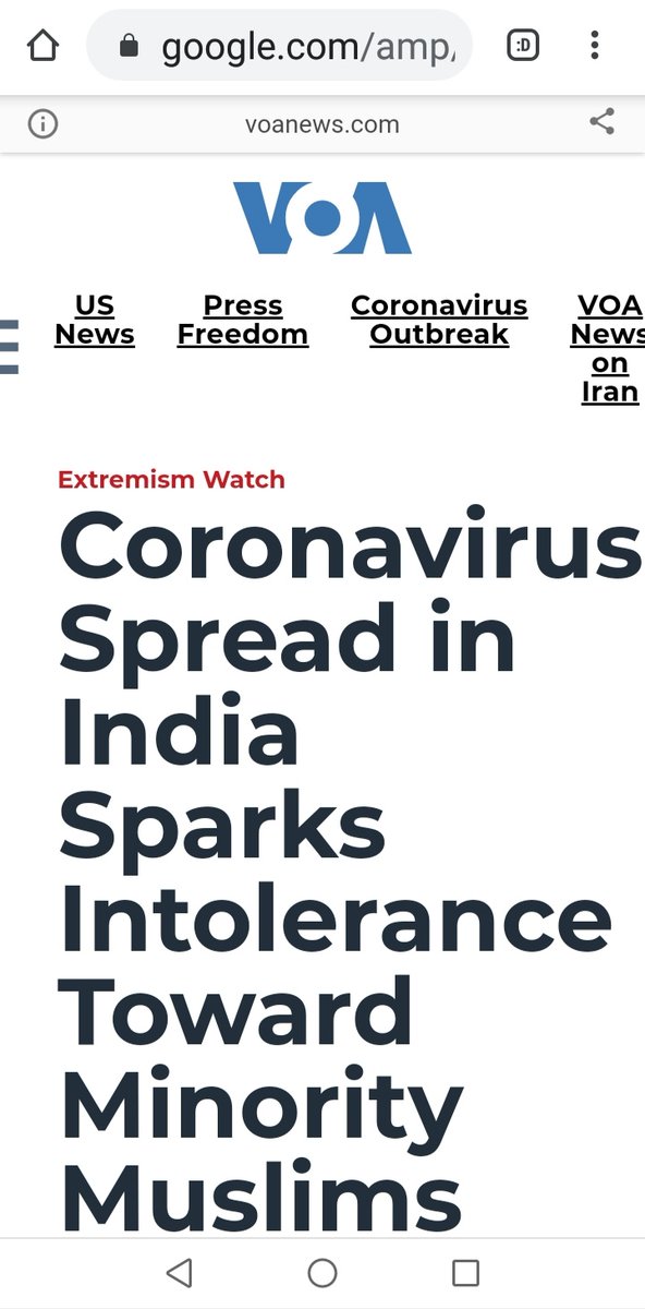 Coronavirus spread in India sparks intolerance toward Minority Muslims - voanewsIndia hospital segregates Muslim and Hindu coronavirus patients - Aljazeera