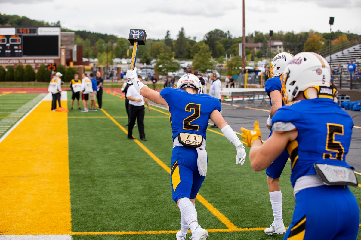 CSSSaintsFB's tweet photo. Last season our Saints #Darkside defense ended on the top of the NCAA Division III Statistical Rankings!
1st for Fumbles Recovered - 17
4th for Turnovers Gained - 29
9th for Defensive Touchdowns - 4
#LiveTheStandard https://t.co/9MIlua5img