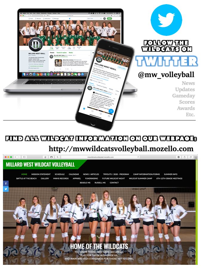 Wildcat VB Summer Meeting

📅 May 20th- Wednesday 

😼Incoming Freshman
⏰ 1:00-2:00pm

😼All 10th-12th Graders
⏰ 2:00-3:00pm

💻 Zoom Link/ID : TBA