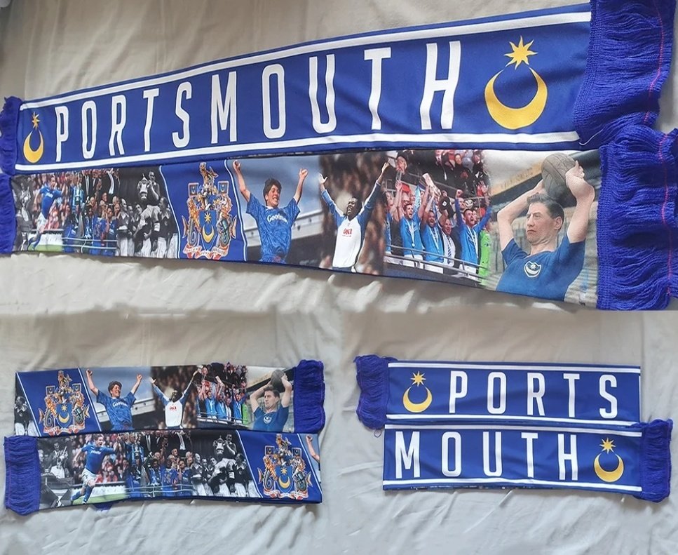 PFCStickers's tweet photo. Portsmouth legends scarf, Pin badges &amp; stickers still available on🔵🔵

https://t.co/WCyHIDI4Q9

Thanks to everyone that's ordered from us so far! 🍻

#pompey #portsmouthfc #portsmouth #pompeystickers #portsea https://t.co/XVUAi7akgP