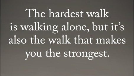 nishantoommen's tweet photo. The hardest walk is walking alone but it's also the walk that makes you the strongest. #positivitynote #beautifulthoughts #dailyinspiration #inspiration. https://t.co/XhFXV4YY0B