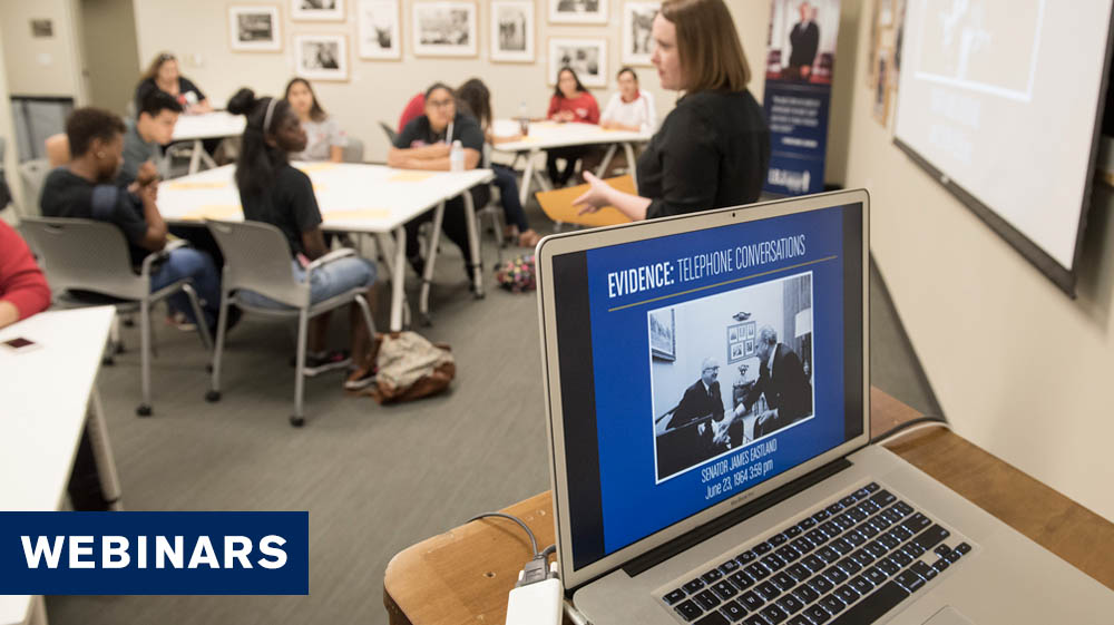LBJLibrary's tweet photo. #TeachingTuesdays: &amp;, we have an upcoming summer webinar series! Guests + topics include:

🔹 @WNEUniversity's Erin Buzuvis / #TitleIX
🔹 @PenielJoseph on his new Malcolm X and MLK book, #TheSwordAndTheShield
🔹 @JeremiSuri / LBJ and the Cold War

Sign up: https://t.co/P6Id7LTCg1 https://t.co/teuiIrEmtt