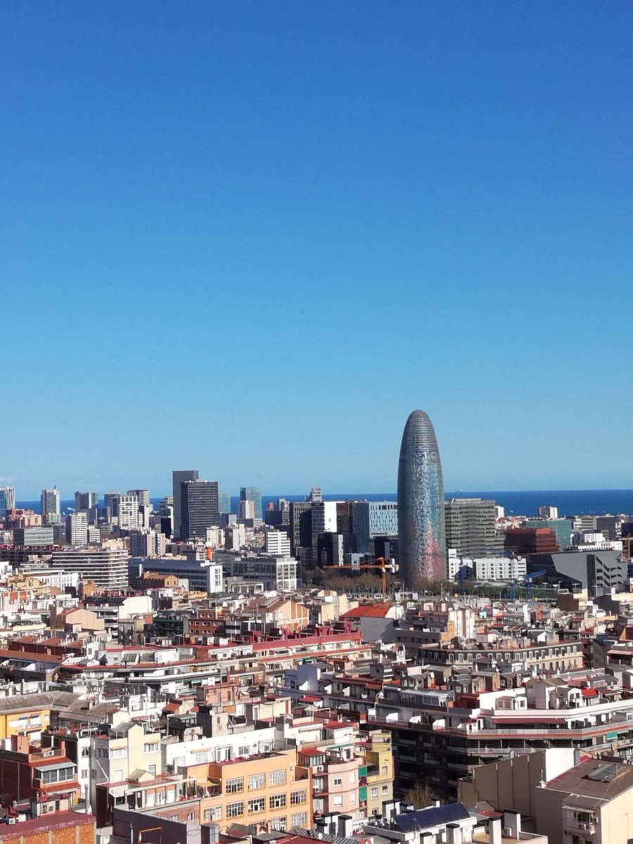 AlternativeBcn's tweet photo. A beautiful view on #Barcelona 🤩 The atypical tower that you see on the right is Torre Agbar🏙 At night it is really colorful and it makes it even more amazing🌇💡 #torreagbar #acyh #catalonia https://t.co/YOnLcYX0bH