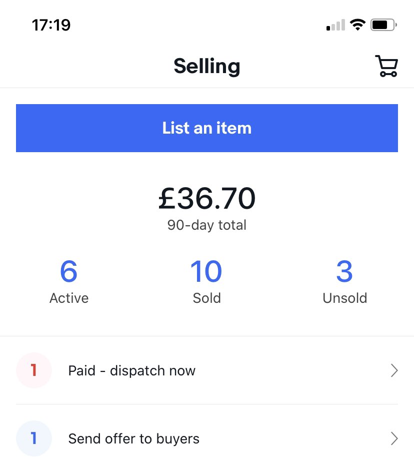 24 hours passed since I uploaded my 1st 6 listingsTook a while for eBay to upload onto the server (8hours)Expected for a new shopClocked 10 sales & managed my 1st positive feedback(Cont)
