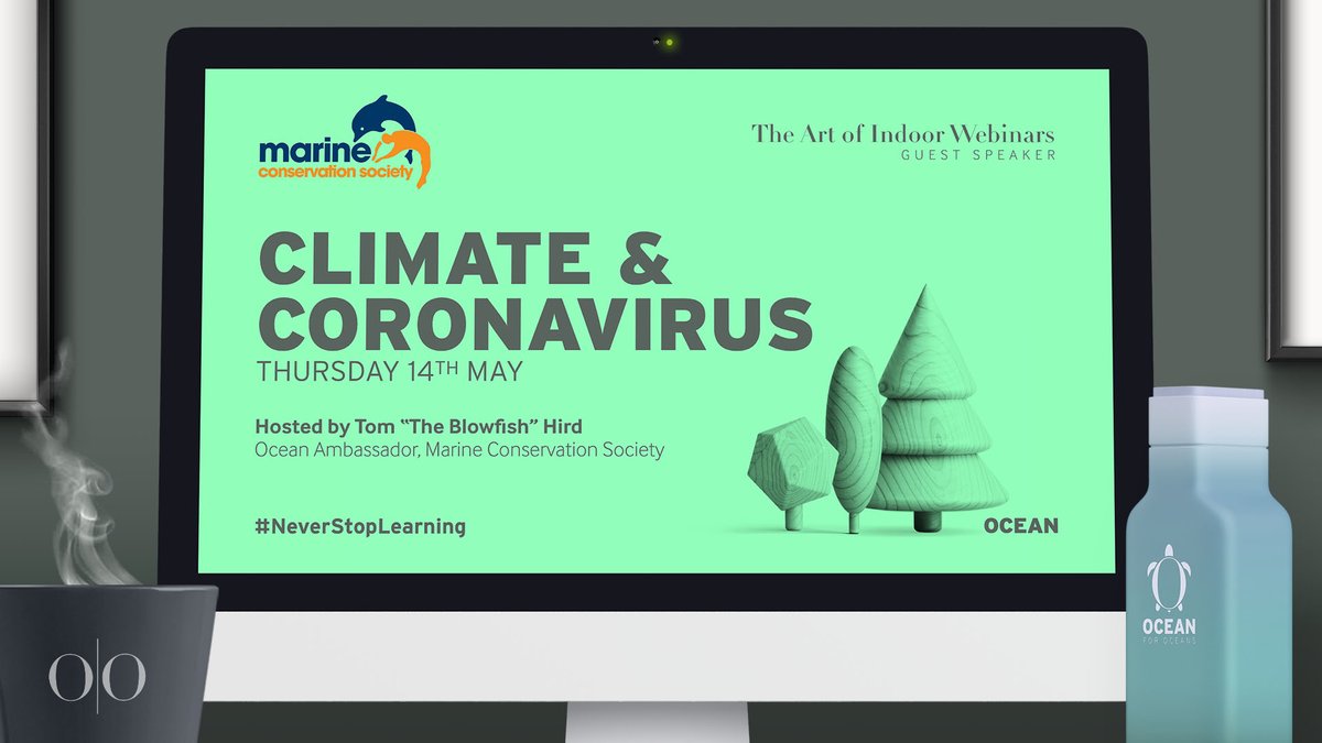 mcsuk's tweet photo. 11am this Thurs 14th May our fab #OceanAmbassador @TheBlowfish is hosting a Climate & Coronavirus webinar talking about the impact that hitting pause on modern life is having on the environment
Register - https://t.co/6WSX1DnSbt
#TheArtofIndoor #OceanIsOpen #NeverStopLearning https://t.co/c2a936Yogo