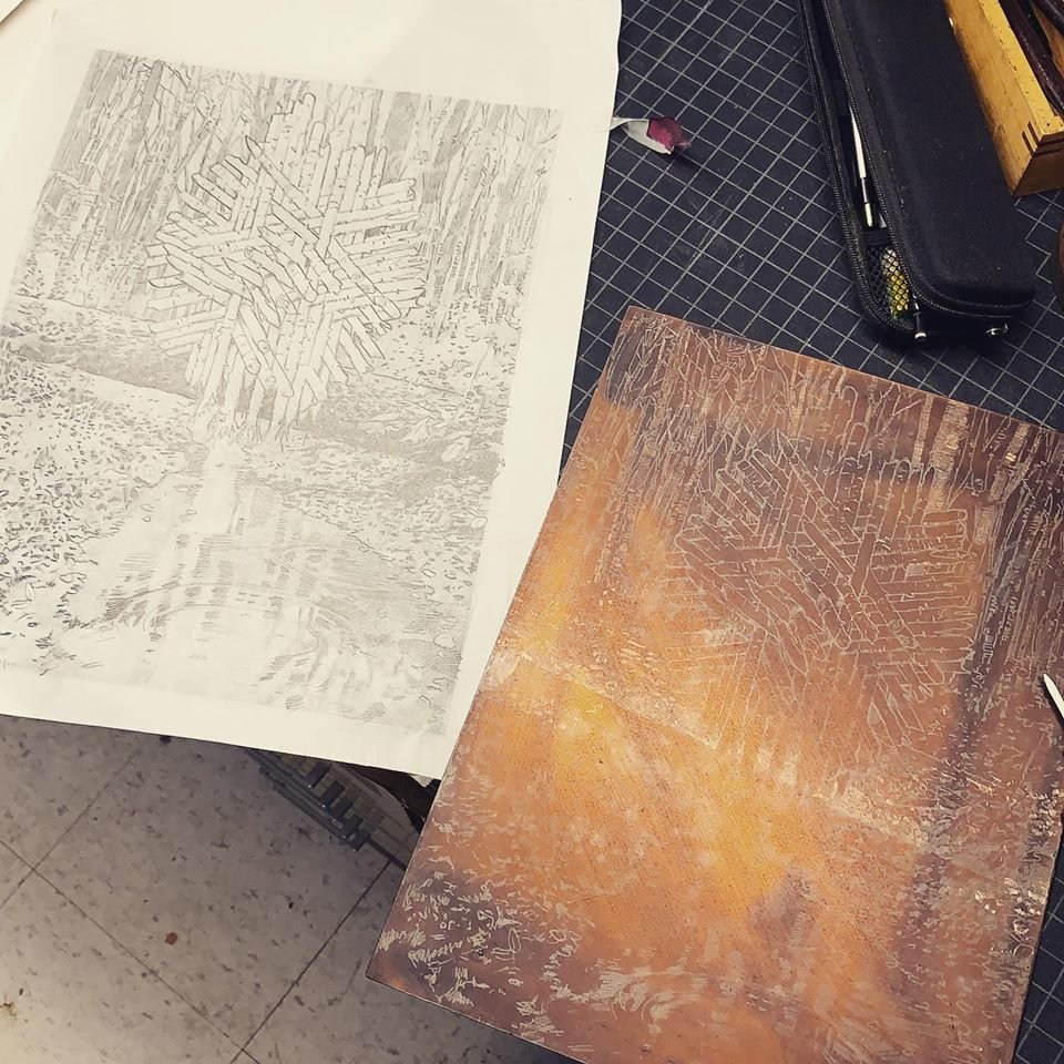 carolcollector's tweet photo. My father's next print project.
New 9”x12” etching underway. It will have some aquatint applied along with Chine-collé.
#printmaking #printmakingpress #gallery #aquatint #worksonpaper #art #artwork #prints https://t.co/5cuytJKqXP
