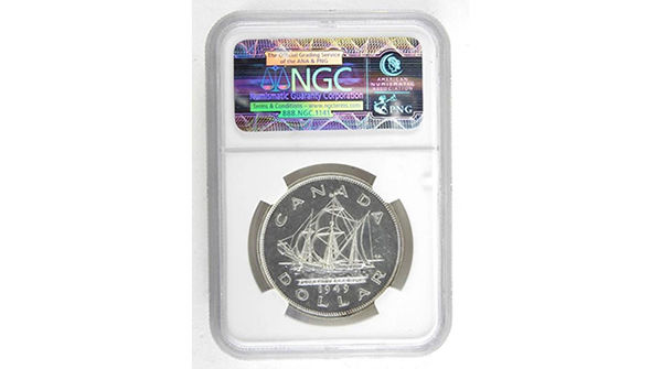 Auction_Network's tweet photo. Canada 1949 Silver Dollar NGC MS63.
https://t.co/hzCIvlKQjs - Online Auction Tuesday May 12th, 2020 At 7:00 PM EST.  #Coins #Banknotes #Silver #Gold #Jewels #Stamps &amp; More! Collector Estates #CoinAuction #OnlineAuction #CoinAuctions #JewelleryAuction #Collectibles https://t.co/kiQde2LlQY