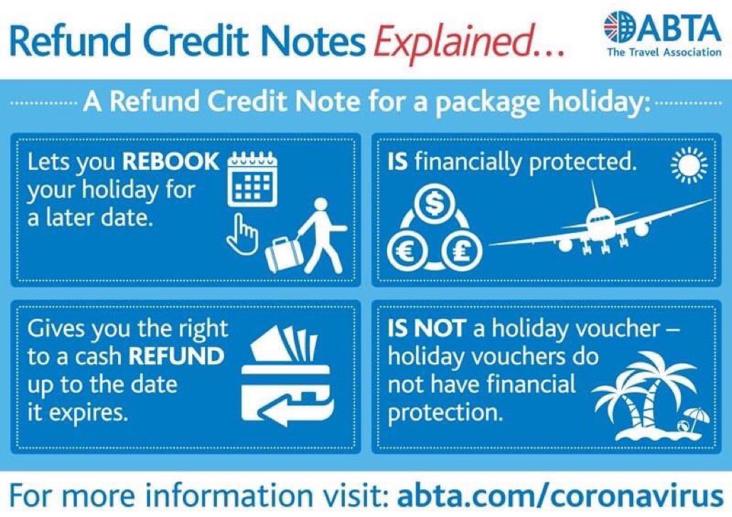 NotJustTravelAC's tweet photo. Are you seeking refunds and credit notes for package holidays we are here to help. For further information, help and advice don’t hesitate to contact us today. #abta #travel #traveladvice #creditnotes #travelrefunds https://t.co/RSZWJAKe0a