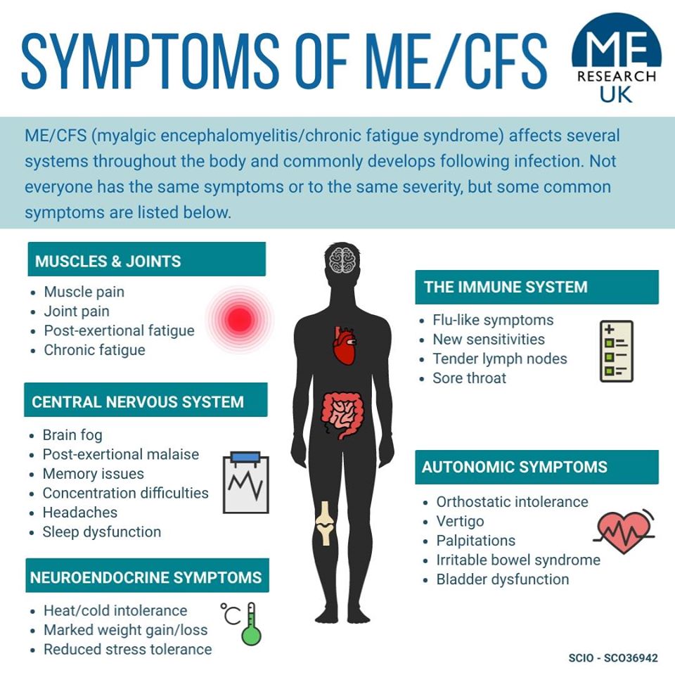 I have ME/CFS & it’s awful. Luckily mine is ‘mild’. For me, mild means I can pretend to live a pretty normal life whilst suffering from fatigue, migraines, pain, sickness, collapsing and any other number of these fun symptoms from the privacy of my own home / empty room.