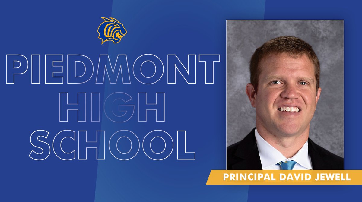 PiedmontSchools's tweet photo. We are happy to announce the promotion of Mr. David Jewell from Assistant Principal to Head Principal at Piedmont High School. Congratulations, Mr. Jewell! 

#PiedmontFocus https://t.co/Q5B6WiYKHi