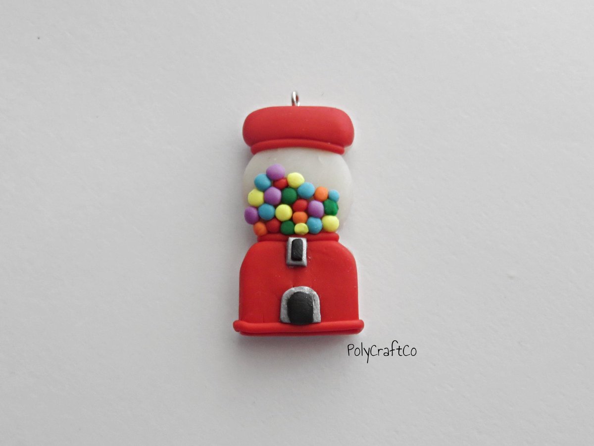 co_poly's tweet photo. Pop on over to my #etsy shop and check out this fun new addition: Gumball Machine Charm - Polymer Clay Charm  #gumball #gumballmachine #charm #claycharm #polymerclay #keychain #phonelink #polycraftco #polymerclaycharm #handmade https://t.co/PVt87wHdCi https://t.co/9ARElHzU1u