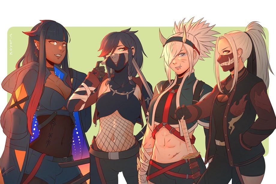 YBarugon's tweet photo. @AskViras @FashionGamera @JigerLike @GuironQ @GZigra @Junemastaj Yo those monster hunter girls are bae. I’d let them hunt my monster any day. https://t.co/tMbIeBQsRM