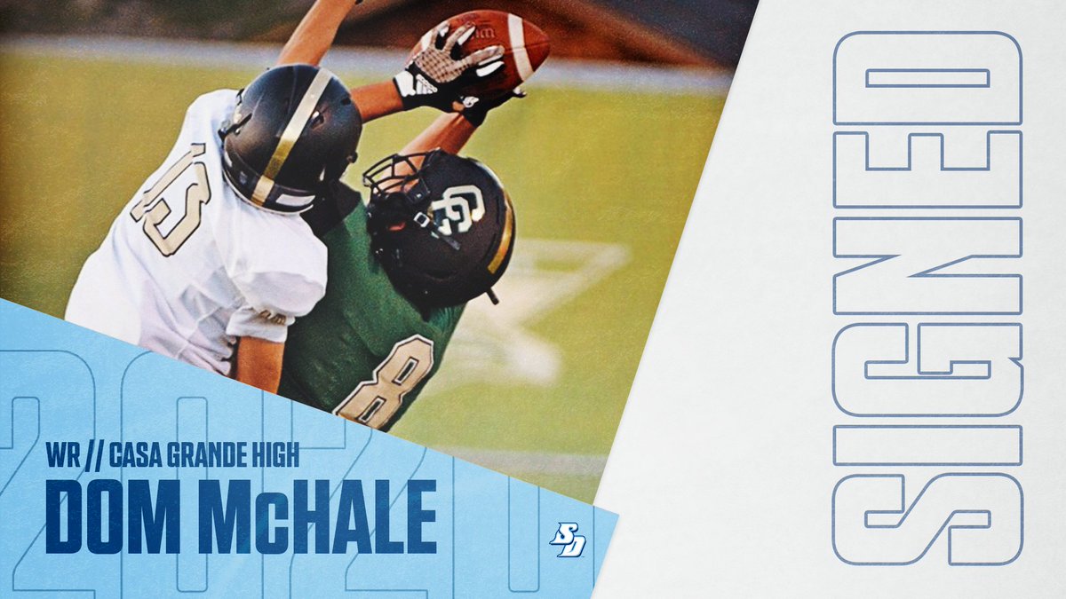 A 6'3" WR who goes up and gets it

Welcome Dom McHale!

#GoToreros  |  📝 bit.ly/2WSTbUv