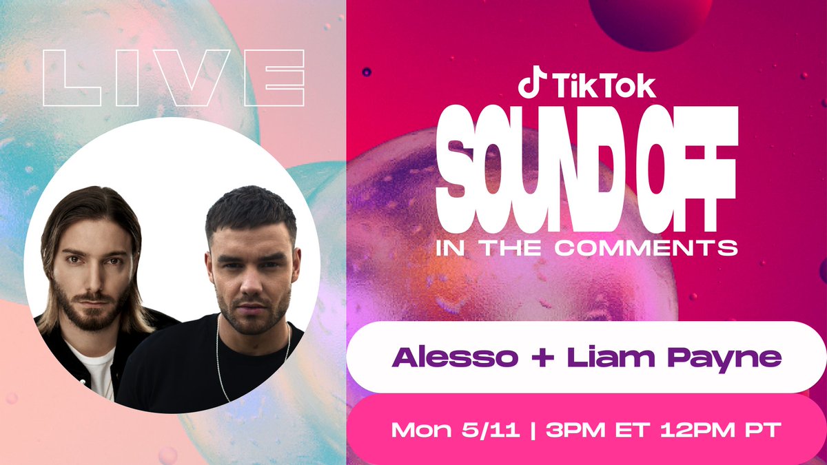 Alesso Going Live On Tik Tok For The First Time Today With Liam You Can Catch Us Here T Co 4rs348obho