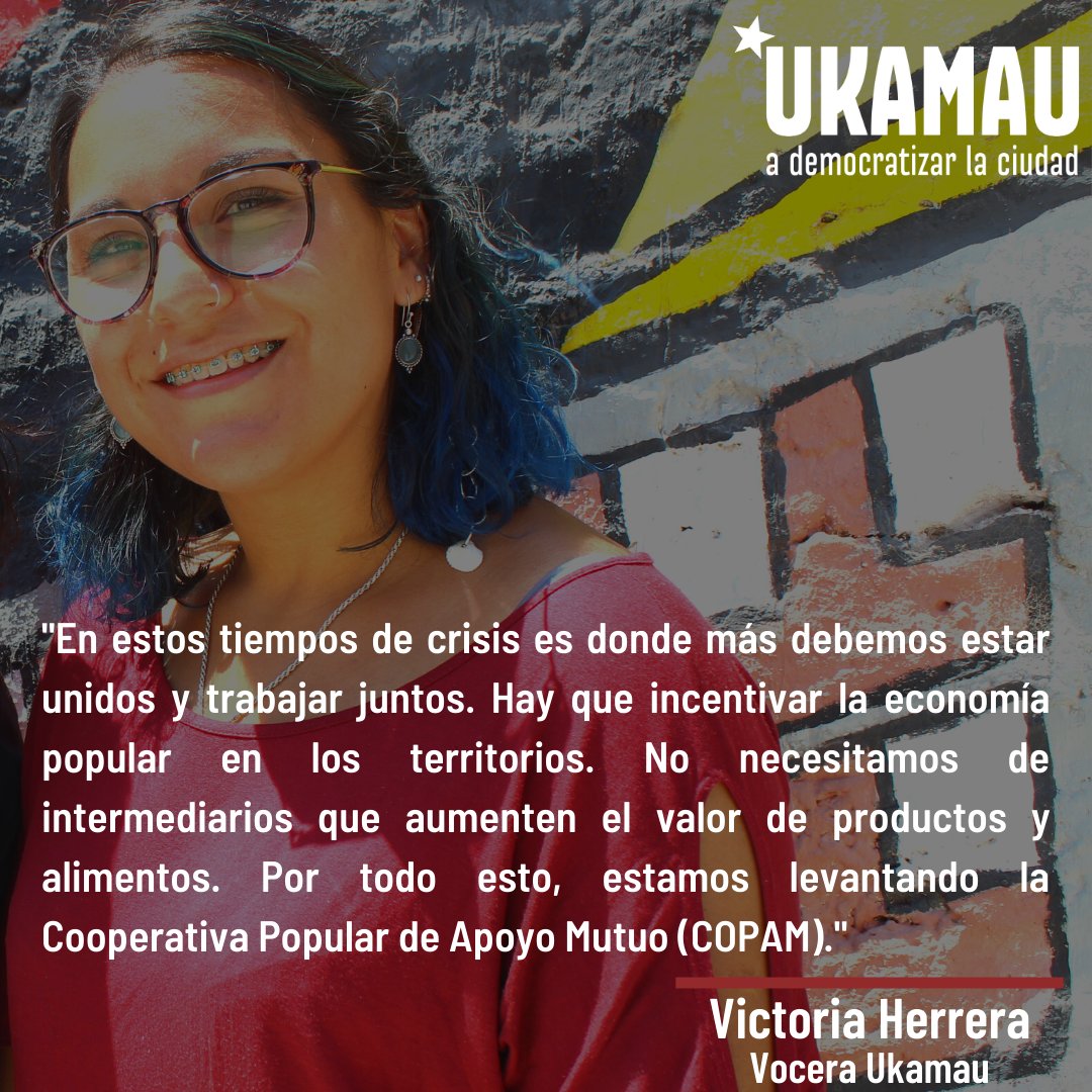 Nuestra vocera <a href="/_VictoriaH__/">Victoria Herrera</a>  respecto a la organización de la Cooperativa Popular de Apoyo Mutuo, <a href="/CopamChile/">COPAM Chile</a>  ¡De la crisis salimos juntas! ¡A levantar la economía popular!
#FelizMartes #Chile #EconomiaPopular #Covid19Chile #CoronaVirusenChile #CuarentenaExtendida