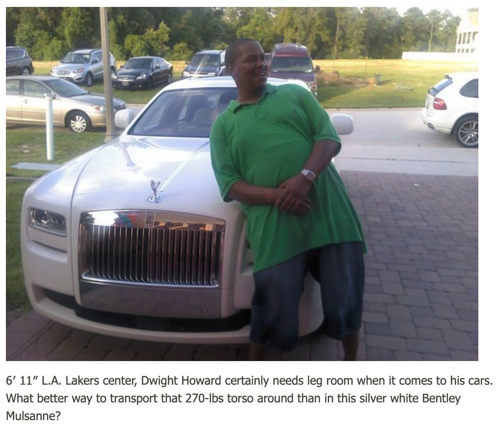 Dwight Howard Cars Collection